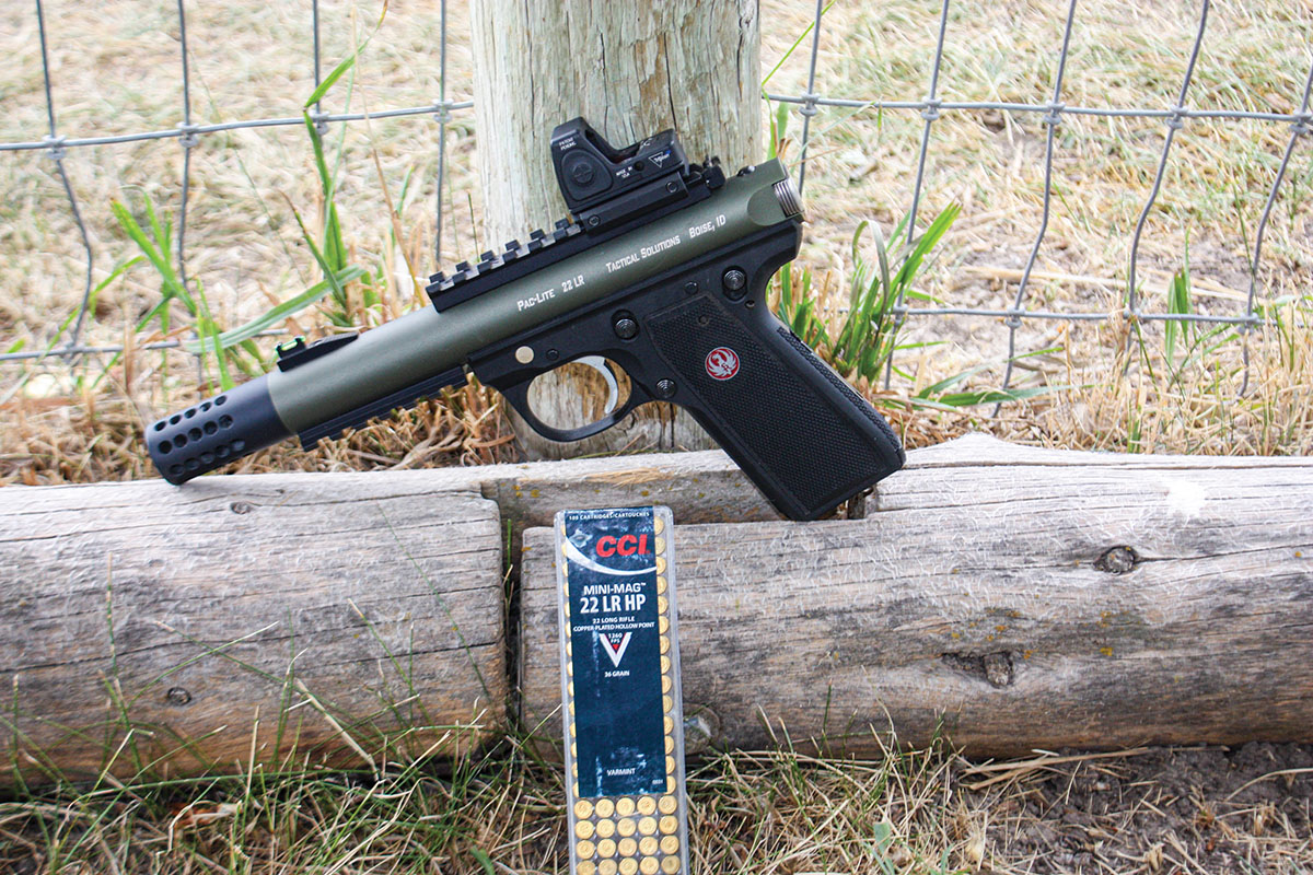 If suppressors are legal in your state, putting one on Ruger’s Mark IV 22/45 Lite semiauto handgun might qualify it as the world’s most popular rabbit gun, particularly if you hunt anywhere near residences.